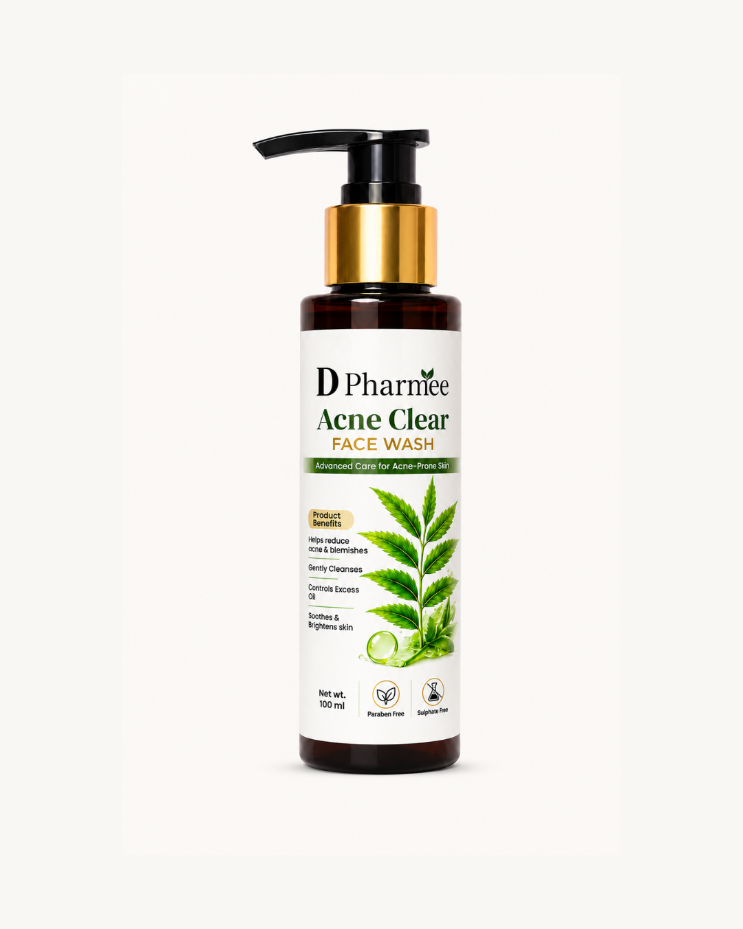 D Pharmee Acne Clear Face Wash (100ml)