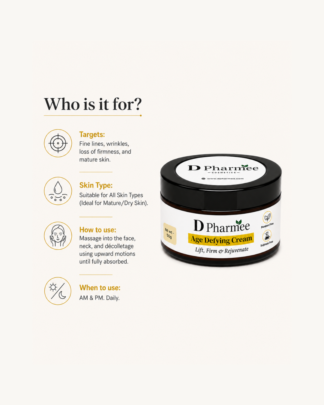 D Pharmee Age Defying Cream (50g)