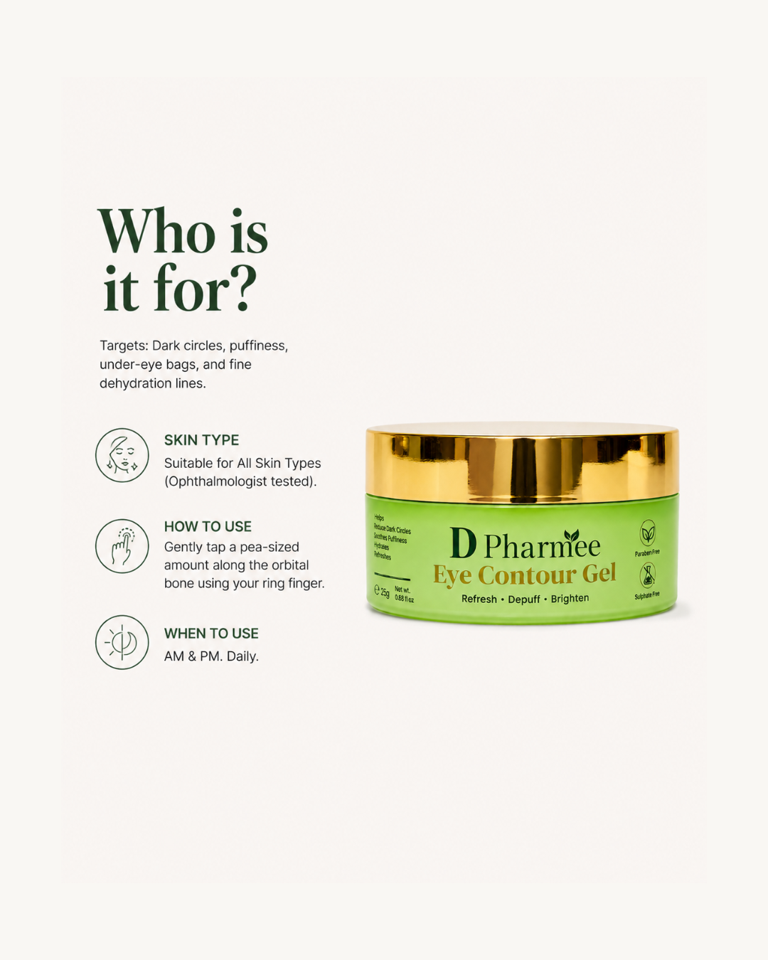 D Pharmee Eye Contour Gel (25g)